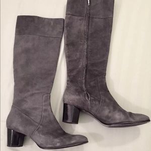 Excellent DVF Gray Suede Boots 9.5, 9 1/2